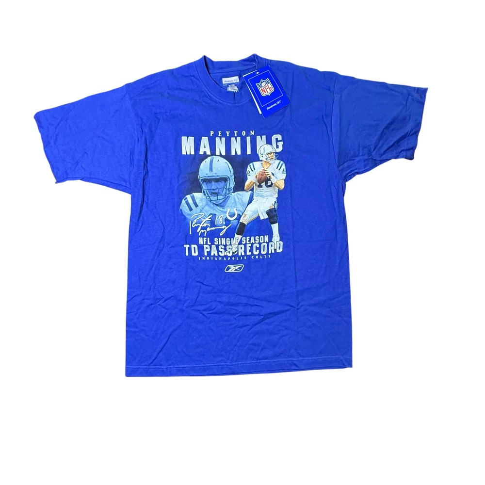 Peyton Manning‎ Indianapolis Colts Reebok NFL T Shirt Men's Large Football